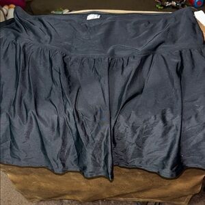 Brand New Black High-Waisted Full Coverage Swim Skirt